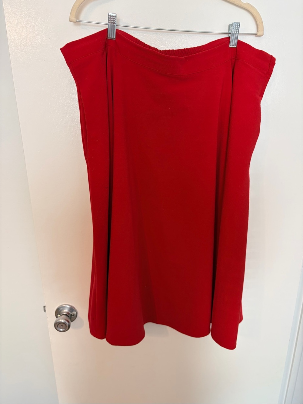 ModCloth 2X Red Swing Skirt Retro 1940s 1950s Style Pockets